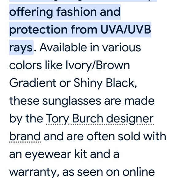Tory Burch Black Sunglasses with Orange Case main image 6